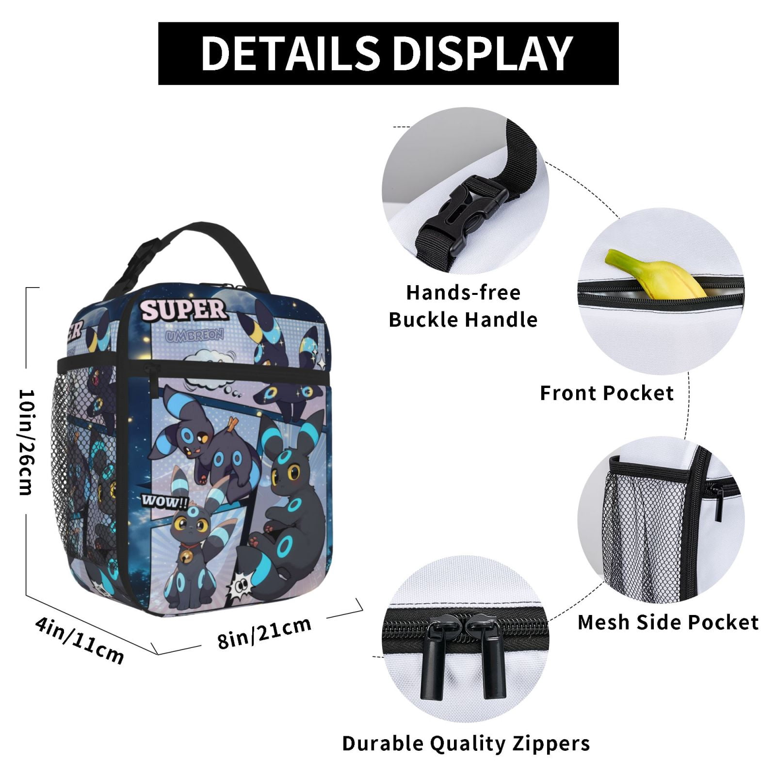 Cute Lunch Bag Tote Bag Portable Insulated Lunch Box For Beach Camping Travel Work School Office