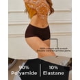 thumbnail image 2 of Finetoo Seamless Boy Shorts Underwear for Women No Show Boxer Shorts Panties for Ladies 5 Packs XXL, 2 of 6