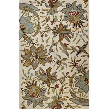Bashian Valencia Wallace 7'6" x 9'6" Area Rug in Ivory