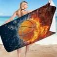 thumbnail image 2 of SDJMa Soccer Beach Towel, Sport Ball Microfiber Sand Bath Towel for Boys Men Women Girls, Oversized Quick Dry Absorbent Towel for Pool Swimming Bathroom 30”x60”, 2 of 4