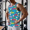 thumbnail image 5 of Susaid Color Dachshund Dog Print Men's Sleeveless Workout Running Tank Top Dry Fit Athletic Gym Sports Swim Beach Muscle Bodybuilding Shirts-Large, 5 of 7