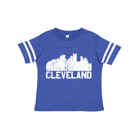 Inktastic Cleveland Skyline Grunge White Boys or Girls Toddler T-Shirt