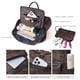 thumbnail image 4 of Mochila Shrrie Fashion de cuero para mujer, bolsa de viaje, 4 of 6