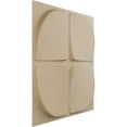 thumbnail image 2 of Ekena Millwork 19 5/8"W x 19 5/8"H Edmund EnduraWall Decorative 3D Wall Panel, UltraCover Satin Smokey Beige (12-Pack for 32.04 Sq. Ft.), 2 of 6