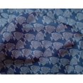 thumbnail image 4 of oneOone Silk Tabby Fabric Fish Block Printed Fabric 1 Yard 42 Inch Wide, 4 of 4