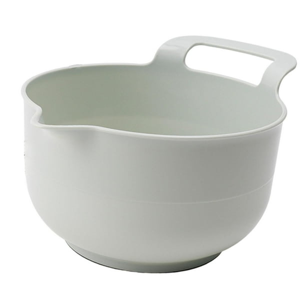 Ensaladera multiusos de grado alimenticio, base antideslizante, ligera, práctica y fácil de usar. 2 litros