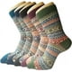 thumbnail image 1 of Calcetines cálidos de lana NQ Calcetines gruesos de invierno para mujer 5 pares talla única, 1 of 5