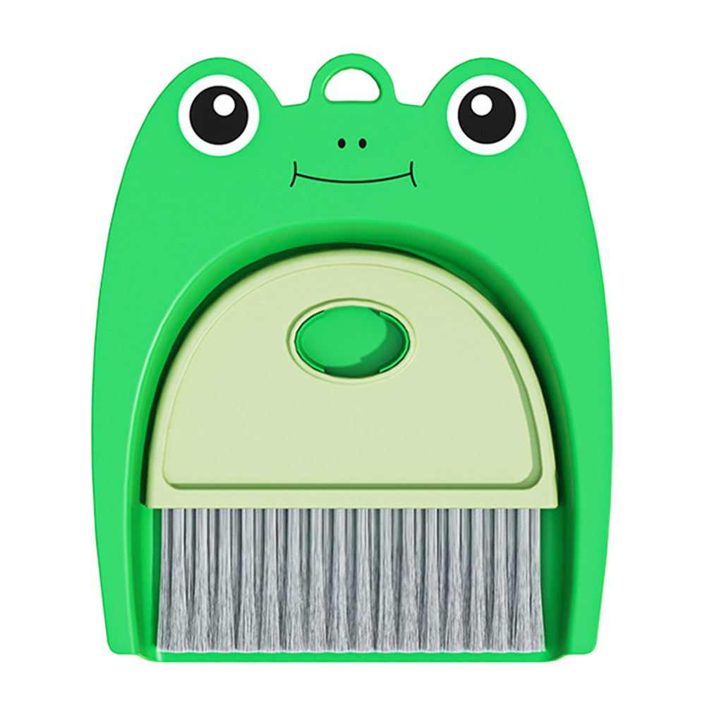 1 Set of Desktop Dustpan Brush Set Small Mini Scrubber Dust Pan Broom Cleaning Supply