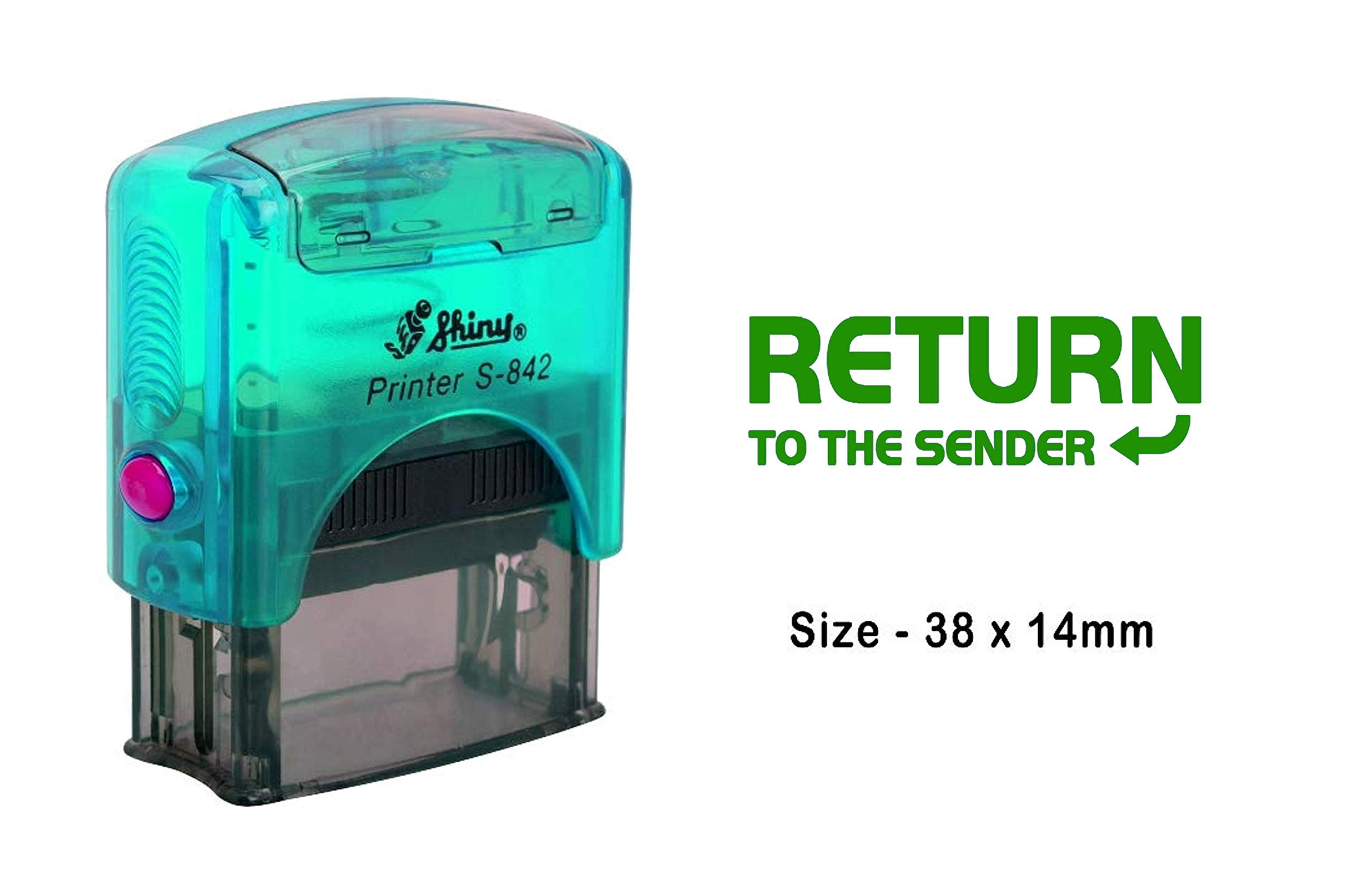 PrintValue Self-Inking Rubber Stamp - Return to The Sender-Green Ink ...