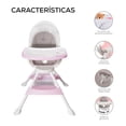 thumbnail image 3 of Silla Periquera Alta Baby Gaon Súper Seguridad Con Charola Rosa PERITRA, 3 of 9