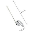 thumbnail image 2 of HAMPPLIES Toilet Tank Handle Silver Toilet Flusher Button 1Set, 2 of 5