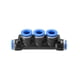 thumbnail image 1 of Pack 5pc 12mm Pneumatic Multiple Tee Connector Piping Cola Conector, 1 of 2