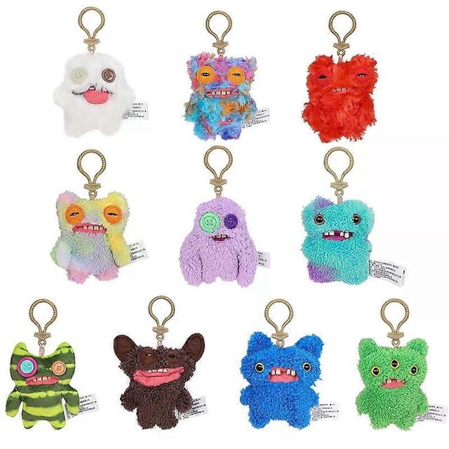 Funny Ugly Monster Plush Toys Keychain Kawaii Monster Rabbits Cute Stuffed Peluche Dolls Pendants Gifts Kid 12CM