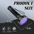 thumbnail image 7 of HIBIBUD UV Flashlight 395nm Blacklight,Handheld for Pet Urine Detection,UV Glue Curing, 7 of 7
