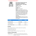 thumbnail image 2 of Front and Rear Suspension Strut and Shock Absorber Assembly Kit - Compatible with 2012 - 2014 Dodge Charger 3.6L V6 2013, 2 of 2