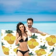 thumbnail image 4 of dinapents Oversized 75x150cm Quick-Dry Microfiber Beach Towel - Sand Resistant Lightweight Square Towel with Pineapple Print for Pool Yoga Travel, 4 of 6