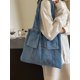 thumbnail image 2 of Bolso de hombro de mezclilla de gran capacidad de moda japonesa y coreana para mujer 2024 Nuevo bolso de compras simple, informal y versátil de moda, 2 of 5