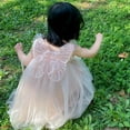 thumbnail image 2 of Robe d'Été Fille Kawaii Aile d'Ange Fée Bouffante Robe Tout-Petit Enfant Nouvelle Robe Princesse à Bretelles en Maille pour Filles Robes de Fête d'Anniversaire MTK02, 2 of 6