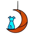 thumbnail image 3 of Hanging Stained Glass Window Dog Memorial, Pet Loss Sympathy Gift, Stained Glass Window Hanging, Dog Lover Memorial, Pet Sympathy Gift, Loss Of Dog Support, Foldable Frame, Clear Glass, For, 3 of 7