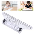 thumbnail image 1 of Rolling Parallel Ruler, Drawing Parallel Rolling Ruler with Protractor, Clear Scales, Parallel Line Ruler for Students, Artists, Designers, Drawing Design Ruler for Drawing, 1 of 7