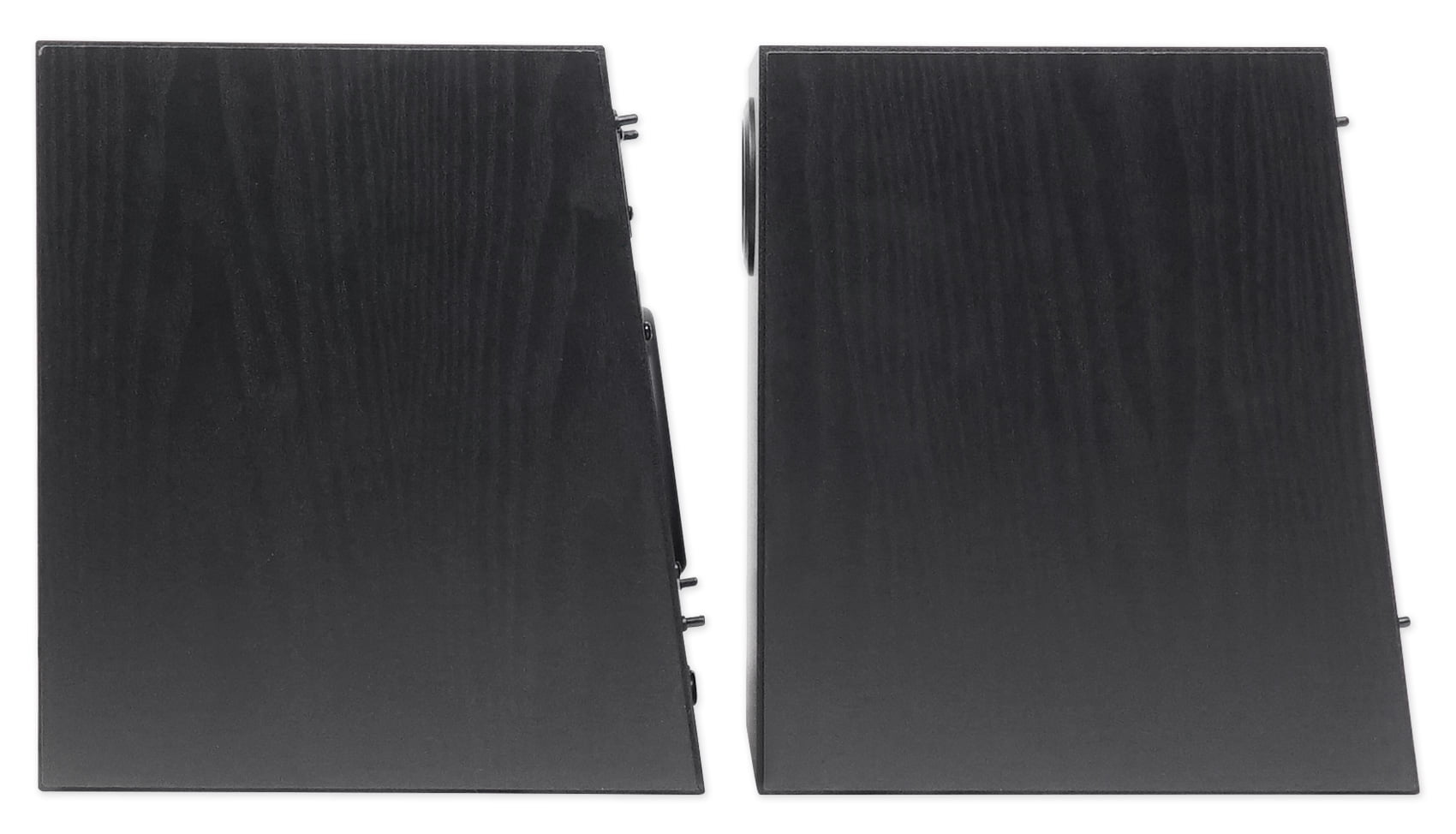 (2) Rockville HD5B 5" Powered Bluetooth Bookshelf Home Theater Speakers+Stands
