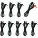 thumbnail image 1 of Cable de Alimentación AYCRIT Negro 18 Pulgadas Ángulo Recto Paquete de 9 para Pedales de Guitarra, 1 of 5