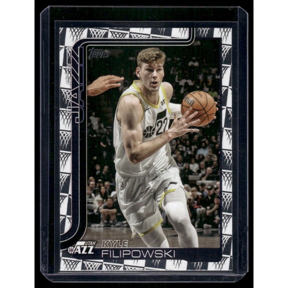 2025 Topps Kyle Filipowski Utah Jazz #134 Net Border Tip Off Diamante Foil Basketball Card