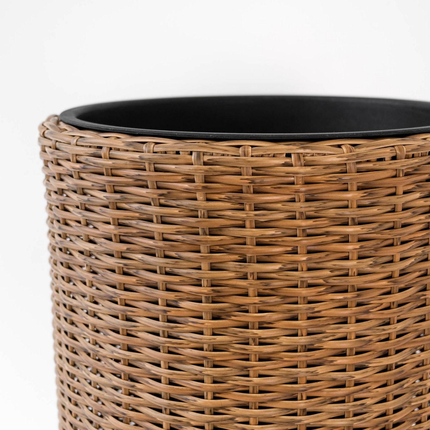 Rolland XL Rattan Planter Light Brown, 35.4"