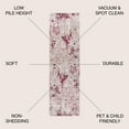 thumbnail image 3 of JONATHAN Y CONTEMPORARY POP 2 x 8 Runner Rug, Modern Abstract Vintage Faded - Maroon/Gray, CTP103B-28, 3 of 10