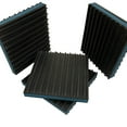 HEAVY DUTY ANTI VIBRATION ISOLATION PADS 4" X 4" X 7/8" RIBBED RUBBER