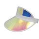 thumbnail image 3 of Sombrero de visera de plástico de colores - Casino Dealer Poker - Visera de golf de tenis para playa para mujer, 3 of 5