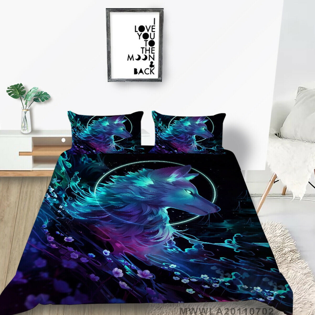 Scenes Printed Bedding Set 3D Duvet Quilt Cover Pillowcase Twin Or Queen Size 5 