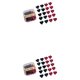 thumbnail image 4 of Pasador de pelo en forma de corazón Minnieouse 20 piezas rojo negro, 4 of 6