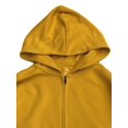 thumbnail image 2 of Xersion Mens Mustard Yellow Fleece Zip Front Hoodie Sweatshirt Medium, 2 of 2