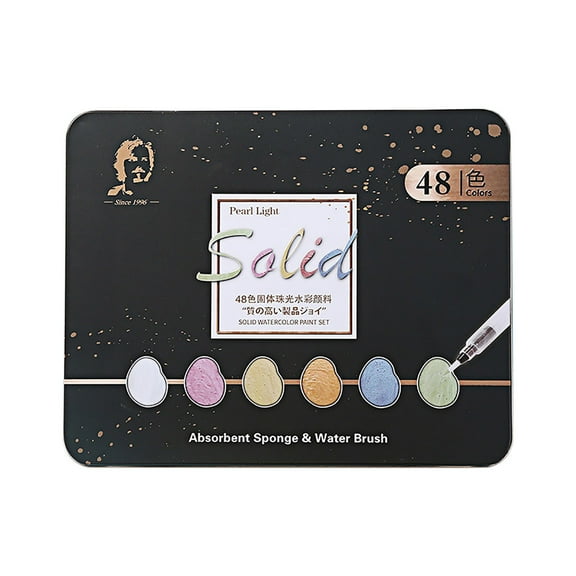 Pens School Supplies Watercolor Set Solid Watercolor Paint Set Pearlescent Watercolor Nail Art Watercolor Painting Back to School Supplies on Clearance