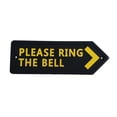 thumbnail image 1 of GROWTH TANK Black Statement Plaque Garden Wall Door Sign PLEASE THE BELL PLEASE THE PLEASE THE BELL, 1 of 9