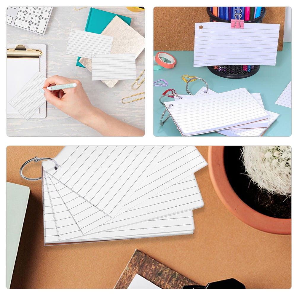 Worgeous 3pcs 6 books Index Cards Small Notepads Speech Cards Note Study Cards Notebooks for Students Teachers Index Cards Pads for Study Learning