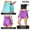 thumbnail image 2 of Ultra Performance Womens Running 2 in 1 Butterfly Shorts Athletic Womens Gym Workout Short's Summer Flowy Spandex Short for Women, 2 of 7