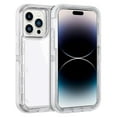 thumbnail image 1 of For IPhone 14 Pro Max Clear Phone Case, Heavy Duty Protective Dual Layer Shockproof Case With Hard PC Bumper Soft TPU Back For IPhone 14/13/12/11, 1 of 5