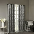 thumbnail image 4 of Window Curtains Ogee Knitted Jacquard Total Blackout Curtain Panel(Only 1 Pc Panel),Blackout Curtains, 4 of 16