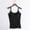 Black, variant on Sleeveless Workout Tank Tops for Women Summer Camisoles With Build In Shelf Bra Adjustable Spaghetti Straps Soft Stretch Undershirt Yoga Shirts