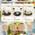 thumbnail image 6 of Chicken Shredder Tool, 10.5" Large Chicken Breast Shredder Tool Twist with Brush, Visible Meat Shredder Machine with Anti-Slip Base & Ergonomic Handle(Black), 6 of 6