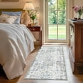 thumbnail image 4 of Area Rug x Vintage Rug Indoor Washable Rug Retro Accent Rug Distressed Carpet Multi Floral Print Country Boho Rug Non Slip Kitchen Bedroom Living Room Dining Room Office, 4 of 9
