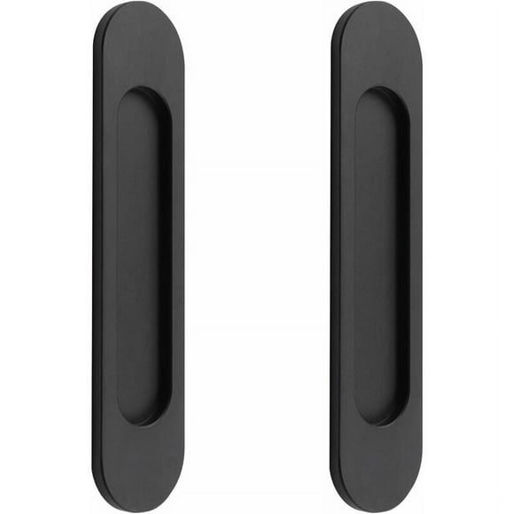 Concealed Pocket Door Handles, Easy To Hold Oval Design Self-Adhesive Pull Handles, Enhance Your Sliding Doors And Windows