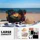 thumbnail image 5 of Easygdp Underwater Treasure Chest Bolsa de Viaje de Playa de Gran Capacidad, Bolsa Tote Perfecta para la Playa, Escapadas de Fin de Semana y Viajes, 5 of 7
