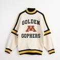 thumbnail image 5 of Women's Gameday Couture White Minnesota Golden Gophers Oversized Vivid Turtleneck Sweatshirt, 5 of 5