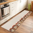 thumbnail image 2 of 2'x6' Rug Runners for Hallways Kitchen, Fall Mushroom Non Slip Entryway Beside Floor Carpet Runner, Thanksgiving Botanical Farmhouse Burlap Washable Laundry Room Bedroom Throw Rugs Mat for Family Pet, 2 of 8