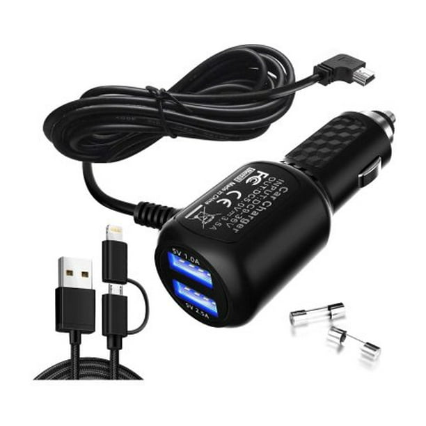 Car Charger for Garmin Nuvi,Garmin Car Dash Cam Mini USB Power Cable