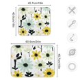 thumbnail image 4 of Yayeee Dish Drying Mat for Kitchen Counter 16"x18" Microfiber Absorbent Pad, White Flower, 4 of 7