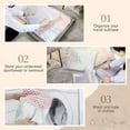 thumbnail image 2 of Laundry Hamper with Wheels&Lid, 130L Large 3 Sections Clothes Hamper with 2 Types Removable Liner Bags, 5 Mesh Laundry Bags, Handwoven Divided Laundry Basket for Clothes, Natural, 2 of 6
